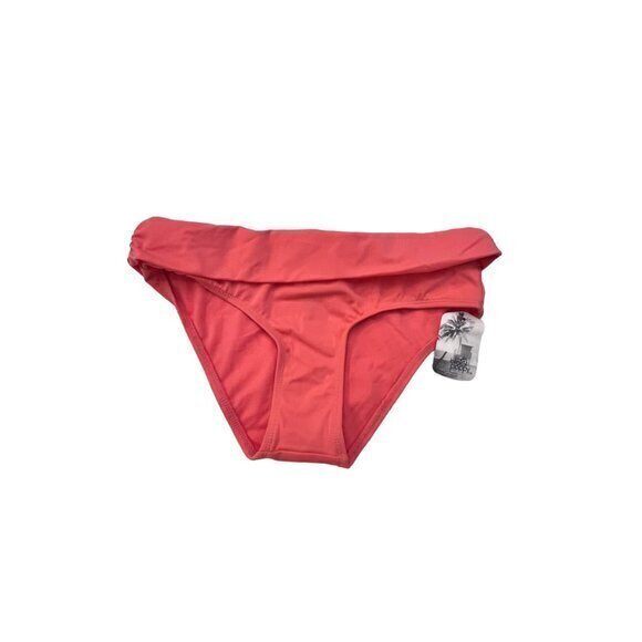Coral Orange Swim Bottoms Size Small Foldover top NWT Beach Pool Vacation - Picture 5 of 9